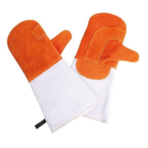 Leder Backhandschuhe Hitzeschutzhandschuhe orange Profiqualität
