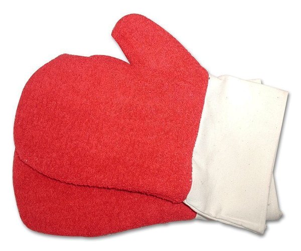 Backblechhandschuhe Backhandschuhe Ofenhandschuh Rot mit Stulpen Profiqualität